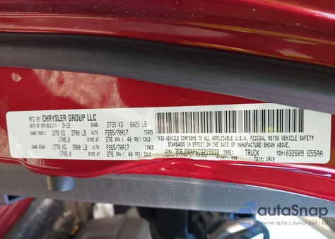 2012 Ram 1500 St из США, поврежденный, VIN 3C6JD6AP6CG215932